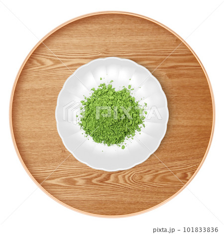抹茶粉のイラスト リアル 101833836