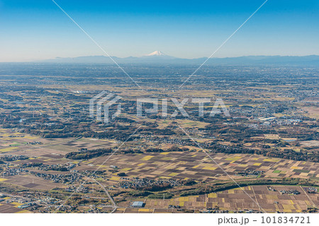 茨城県 筑波山 男体山山頂から見る富士山 茨城県 筑波山 男体山山頂から見る富士山 101834721