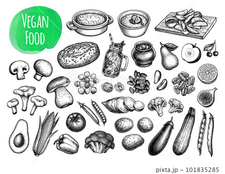 Vegan food collection. 101835285