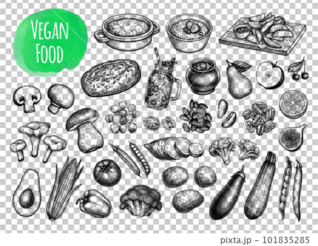 Vegan food collection. 101835285