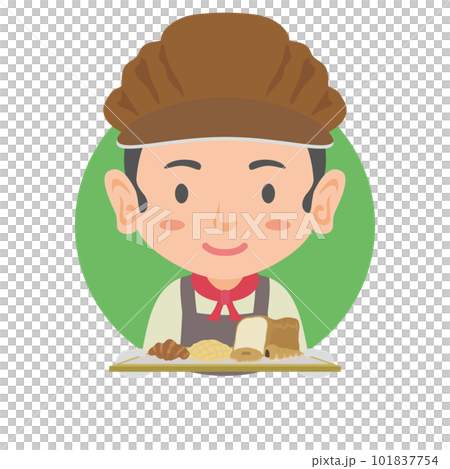 Bakery clerk icon Bakery clerk icon 101837754