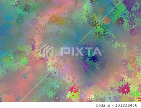 Abstract colorful daisies 101838450