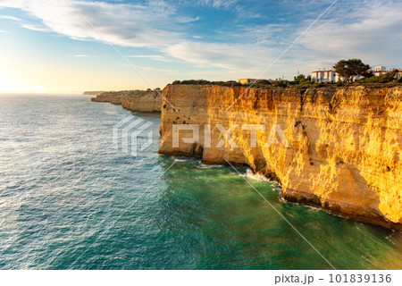 Natural caves and sea beach, Algarve Portugal Natural caves and sea beach, Algarve Portugal 101839136