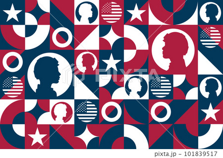 Memorial Day. Remember and Honor. Seamless geometric pattern. Template for background, banner, card Memorial Day. Remember and Honor. Seamless geometric pattern. Template for background, banner, card 101839517