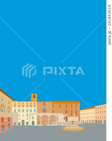 11月4日広場　piazza　quattro　novembre　ペルージャ　perugia　イタリア 101843019