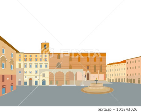 11月4日広場　piazza　quattro　novembre　ペルージャ　perugia　イタリア 101843026