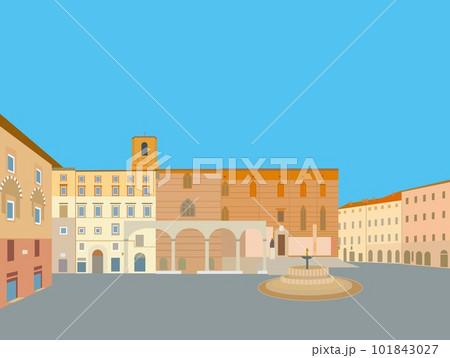 11月4日広場　piazza　quattro　novembre　ペルージャ　perugia　イタリア 101843027