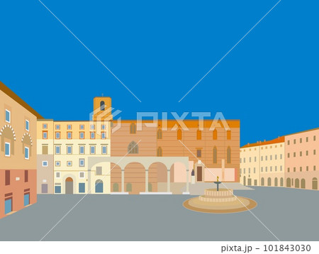 11月4日広場 piazza quattro novembre ペルージャ perugia イタリア 11月4日広場 piazza quattro novembre ペルージャ perugia イタリア 101843030