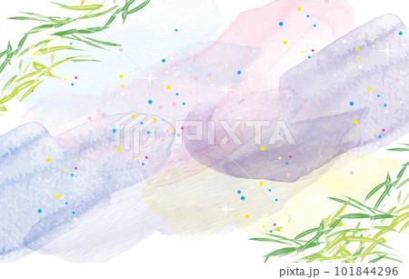 七夕、天の川の背景イラスト 101844296