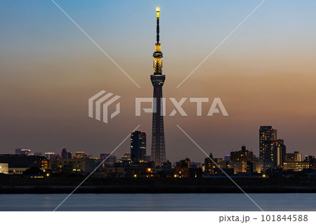 東京スカイツリー 特別ライトアップ(東日本大震災復興祈願) 東京スカイツリー 特別ライトアップ(東日本大震災復興祈願) 101844588