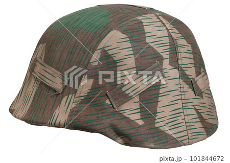 German nazi army helmet with cover, camouflage type Splinter, helmet M35, M40, M42. German nazi army helmet with cover, camouflage type Splinter, helmet M35, M40, M42. 101844672