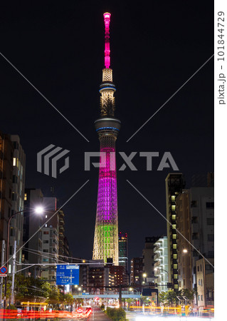 東京スカイツリー 特別ライトアップ(東日本大震災復興祈願) 東京スカイツリー 特別ライトアップ(東日本大震災復興祈願) 101844729