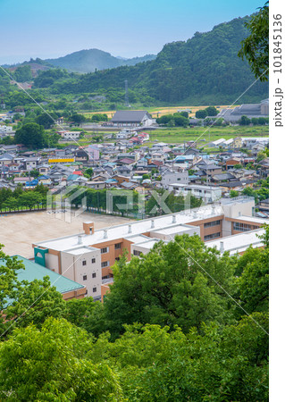 嘉多山公園　展望台からの眺め　街並みの風景　栃木県佐野市 101845136