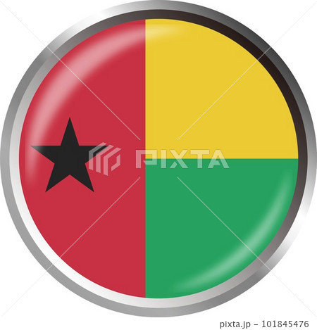 世界の国旗アイコン☆ギニアビサウGuinea Bissau☆