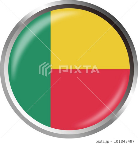 世界の国旗アイコン☆ベナンBenin☆ 101845497