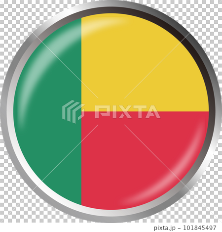 世界の国旗アイコン☆ベナンBenin☆ 101845497