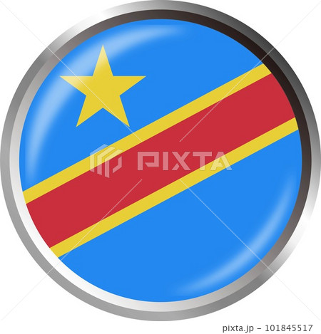 世界の国旗アイコン☆コンゴ民主共和国Democratic Republic of the Cong☆
