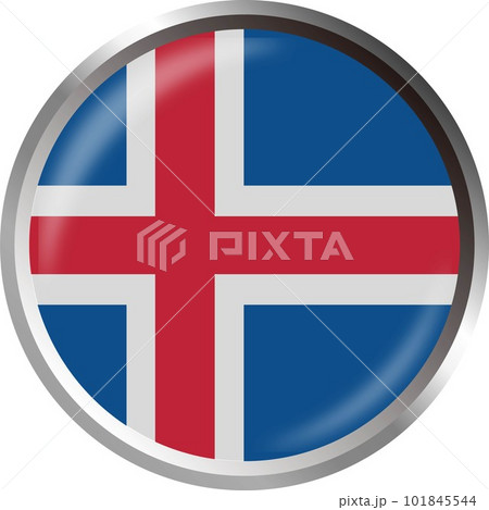 世界の国旗アイコン☆イアスランドIceland☆ 101845544