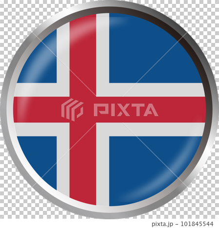 世界の国旗アイコン☆イアスランドIceland☆ 101845544