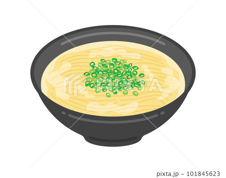 丼に入った、シンプルなとんこつラーメンのイラスト 101845623
