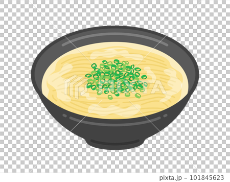 丼に入った、シンプルなとんこつラーメンのイラスト 101845623