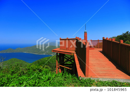 【愛媛県】権現山展望台から見た佐田岬半島 101845965