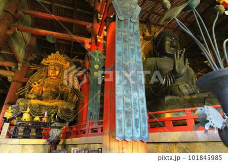 【奈良県】奈良の大仏と虚空蔵菩薩(東大寺) 【奈良県】奈良の大仏と虚空蔵菩薩(東大寺) 101845985