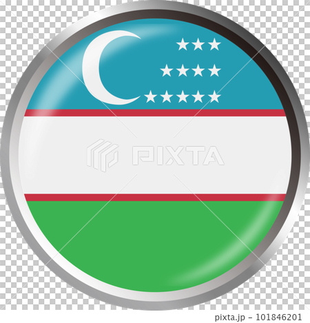 世界國旗圖標 ☆ 烏茲別克斯坦烏茲別克斯坦 ☆ 101846201
