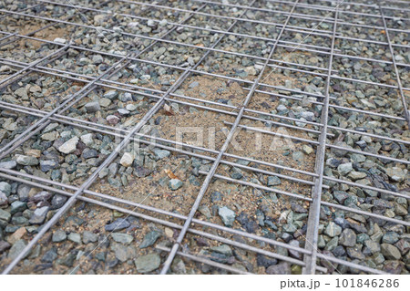 鉄筋　筋金　ワイヤーメッシュ　コンクリート 101846286