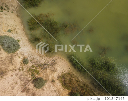 Water Reservoir lies at the convergence of the valleys of the Greenfield Ukraine Water Reservoir lies at the convergence of the valleys of the Greenfield Ukraine 101847145