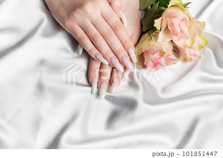 Stylish trendy female manicure. Stylish trendy female manicure. 101851447