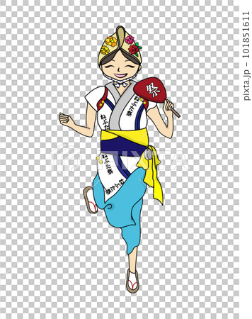 參加青森睡魔祭的女子跳線 參加青森睡魔祭的女子跳線 101851611