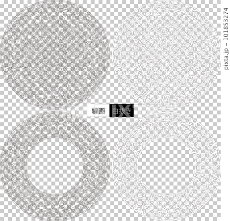 花の装飾文様 101853274