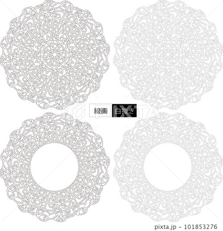 花の装飾文様 101853276