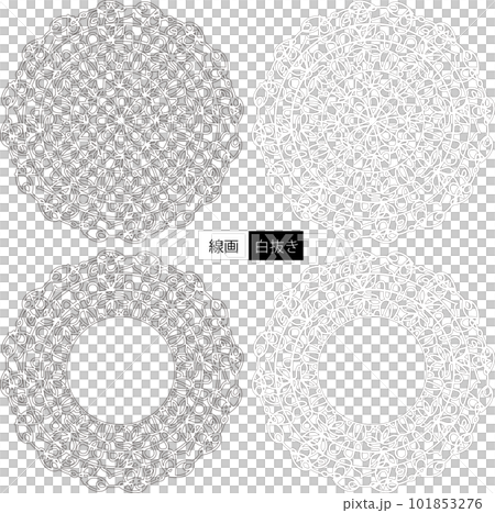 花の装飾文様 101853276