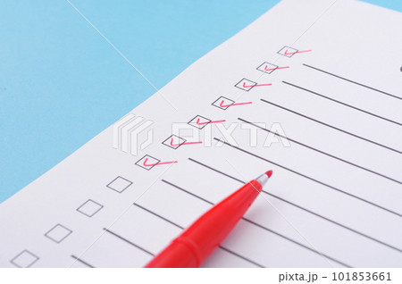 チェックリスト 101853661