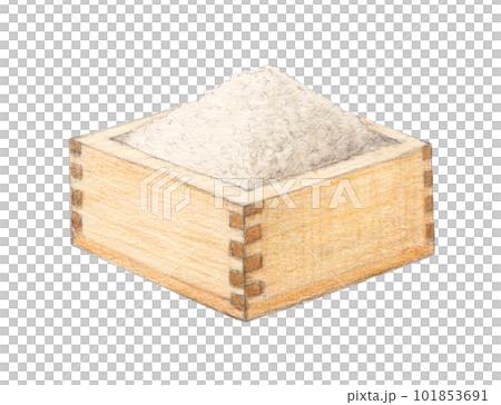 馬蘇水彩鉛筆插圖中的一堆米 101853691