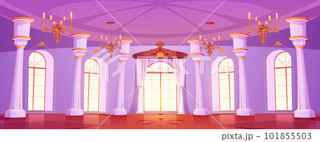 Palace room, royal castle ballroom interior Palace room, royal castle ballroom interior 101855503