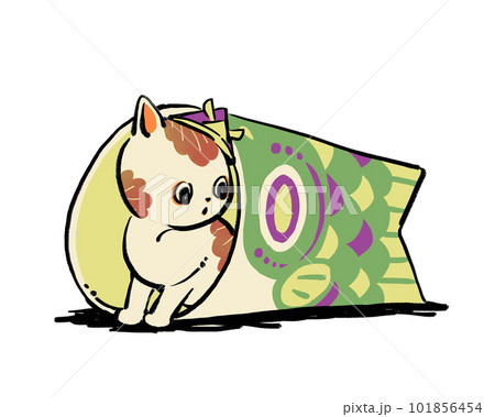 ねことコイノボリ　みどり 101856454