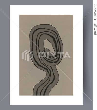 Abstract minimalism stripes wall art print 101857286