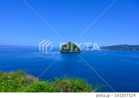世久見展望台　若狭湾　鳥辺島　海の眺め　若狭町 101857324
