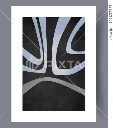 Abstract sight sad emoticon wall art print 101857473