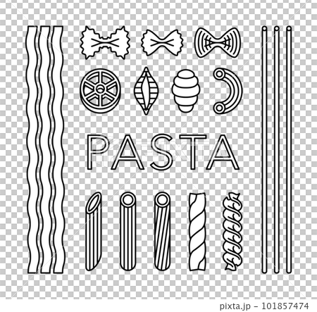 パスタのピクトグラム素材 パスタのピクトグラム素材 101857474
