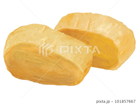 リアルな卵焼きのイラスト リアルな卵焼きのイラスト 101857667