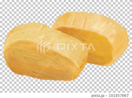 リアルな卵焼きのイラスト リアルな卵焼きのイラスト 101857667
