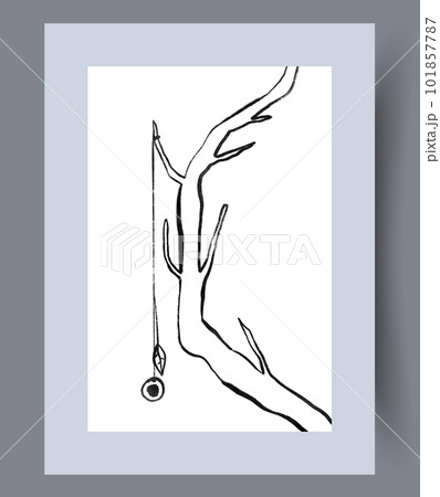 Abstract branches organic tree wall art print Abstract branches organic tree wall art print 101857787