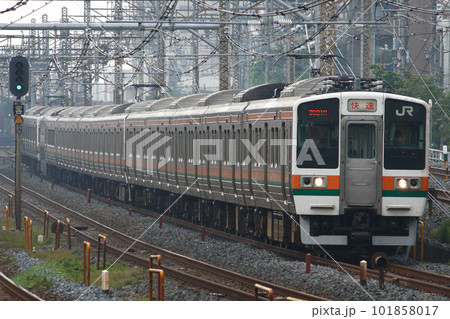 JU］高崎線211系方向幕車（快速アーバン）の写真素材 [101858017