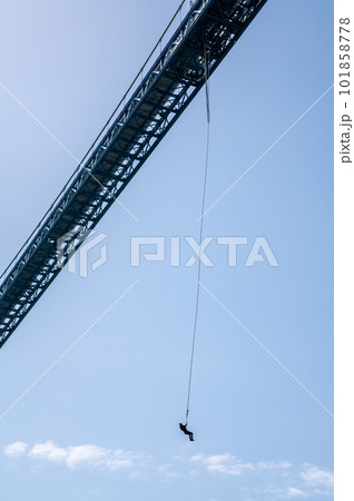 茨城県常陸太田市　新緑の竜神大吊り橋 101858778