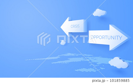 3D Stair with cloud sky background. business opportunities and strategy concept. vector art illustration. 101859885