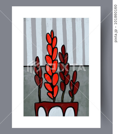 Still life herbs floral plants wall art print 101860160